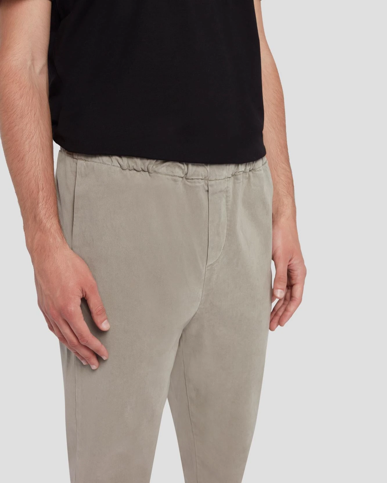 7 For All Mankind Warm Twill Jogger In Light Grey 5 7 For All Mankind Warm Twill Jogger In Light Grey - Image 3