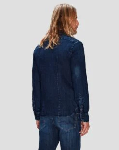 7 For All Mankind Airweft Button Up Shirt In Malibu -Mod Cloth Store 7T92383L XMU 3