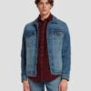 7 For All Mankind Perfect Trucker Jacket In Ramble 2 7 For All Mankind Perfect Trucker Jacket In Ramble -Mod Cloth Store 7T924C10 RBE 1