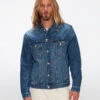 7 For All Mankind Perfect Trucker Jacket In Lagoon -Mod Cloth Store 7T924C10 XLO 1