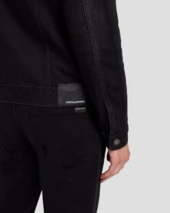 7 For All Mankind Perfect Trucker Jacket In Blindside 12 7 For All Mankind Perfect Trucker Jacket In Blindside -Mod Cloth Store 7T924C31 BDS 5