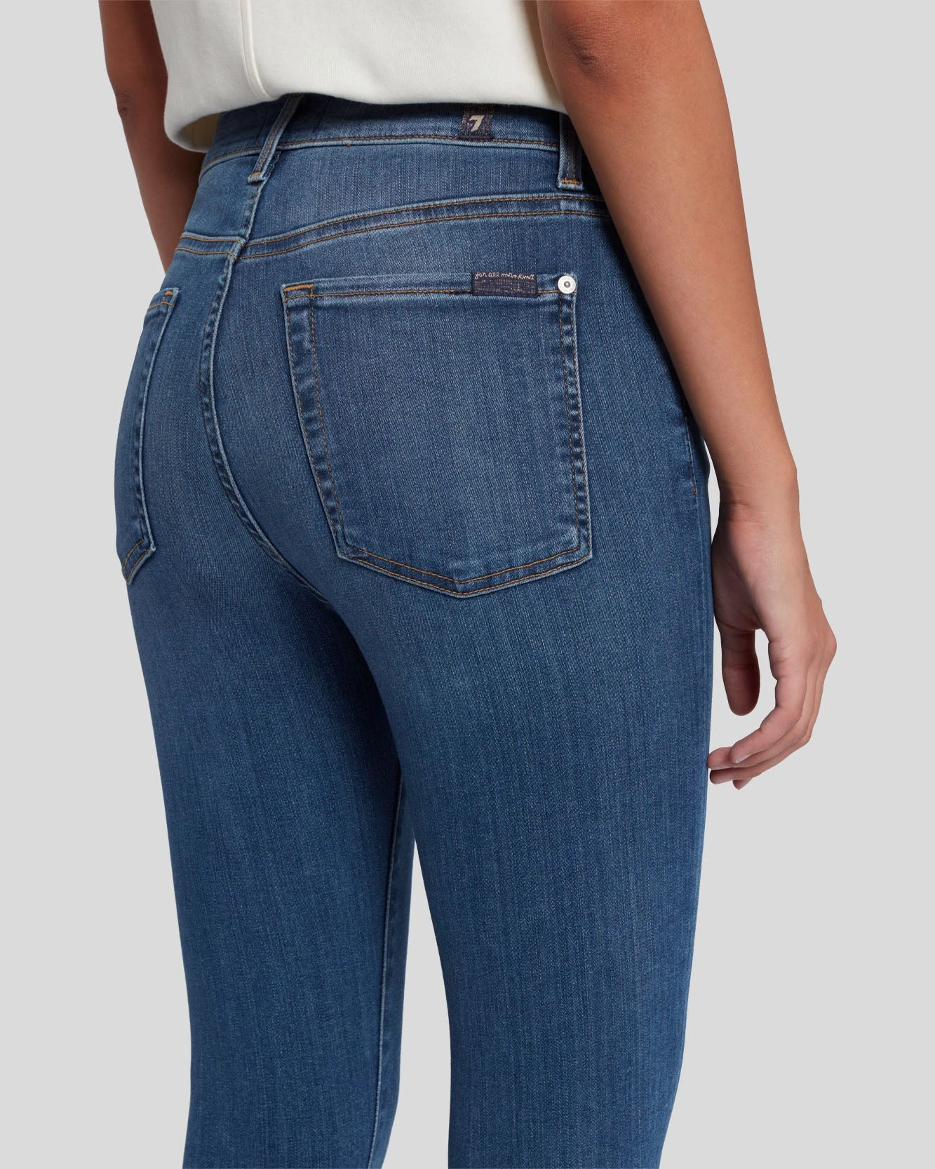 7 For All Mankind Slim Illusion High Waist Ankle Skinny In Love Story 7 7 For All Mankind Slim Illusion High Waist Ankle Skinny In Love Story - Image 5