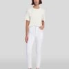 7 For All Mankind Slim Illusion High Waist Ankle Skinny In Luxe White -Mod Cloth Store 7U001399 SMW 1