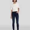 7 For All Mankind Slim Illusion High Waist Skinny In Twilight Blue -Mod Cloth Store 7U003467 TWB 1