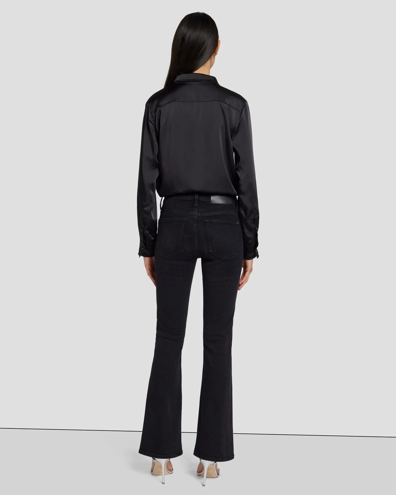 7 For All Mankind Tailorless Crystal Bootcut In Black Iris 6 7 For All Mankind Tailorless Crystal Bootcut In Black Iris - Image 4
