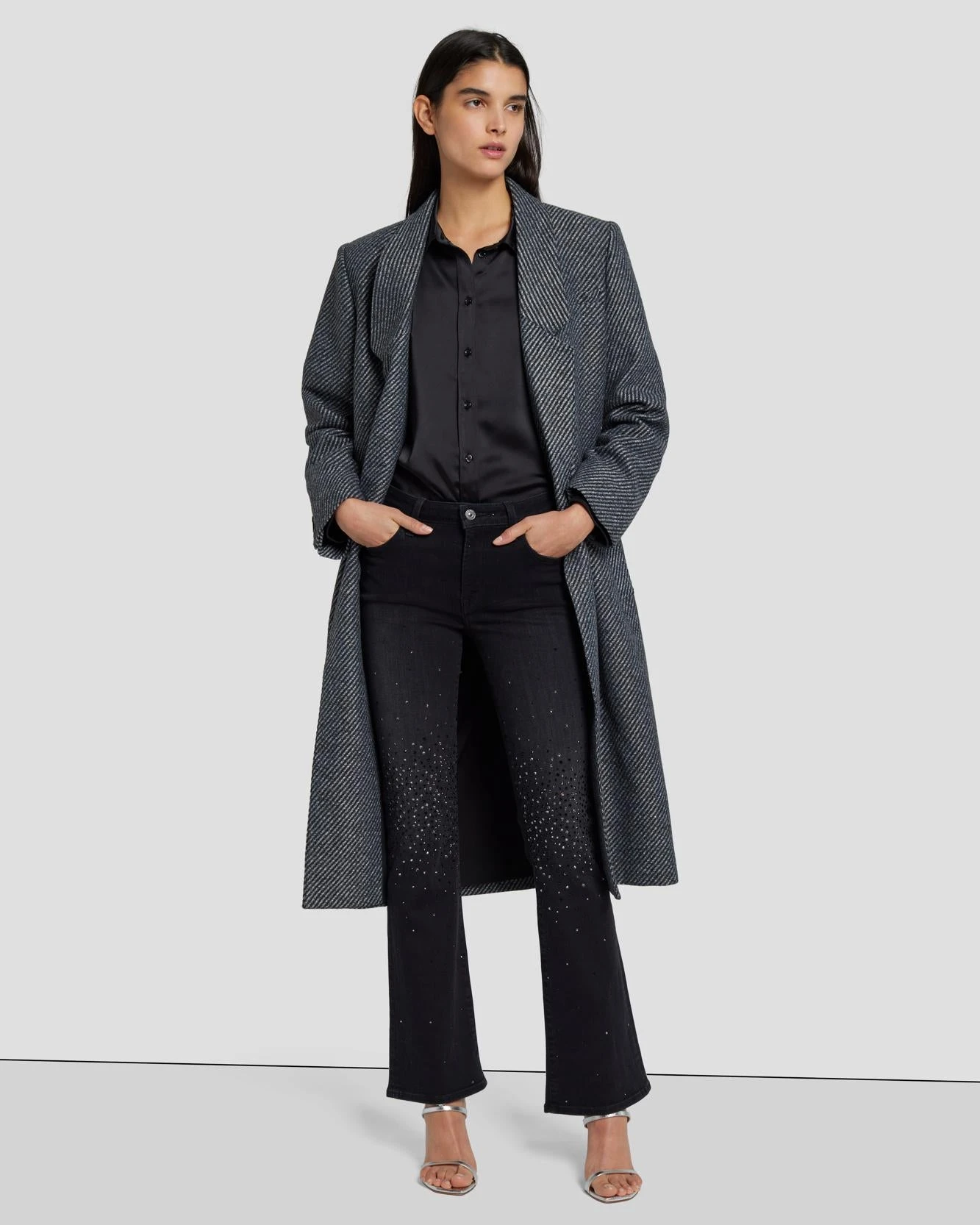 7 For All Mankind Tailorless Crystal Bootcut In Black Iris 8 7 For All Mankind Tailorless Crystal Bootcut In Black Iris - Image 6