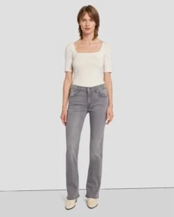 7 For All Mankind Tailorless B(air) Bootcut In Silverlining -Mod Cloth Store 7U073C43 SNG 6