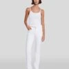 7 For All Mankind Slim Illusion Kimmie Straight In Luxe White 2 7 For All Mankind Slim Illusion Kimmie Straight In Luxe White -Mod Cloth Store 7U301399 SMW 1