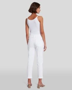 7 For All Mankind Broken Twill Josefina In White -Mod Cloth Store 7U303445 BTW 4