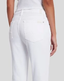 7 For All Mankind Broken Twill Josefina In White -Mod Cloth Store 7U303445 BTW 5