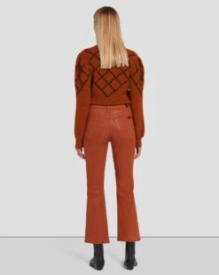 7 For All Mankind High Waist Slim Kick In Coated Ginger 11 7 For All Mankind High Waist Slim Kick In Coated Ginger -Mod Cloth Store 7U352752 CCC 4