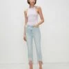7 For All Mankind Luxe Vintage High Waist Slim Kick In Sun Blue -Mod Cloth Store 7U383720 SU1 01