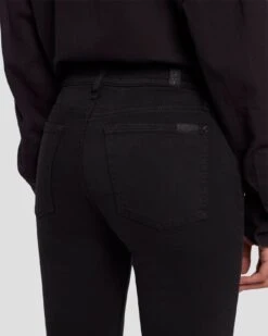 7 For All Mankind Tailorless Slim Illusion Dojo In Black -Mod Cloth Store 7U452526 BLK 5