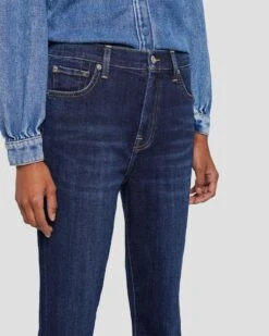 7 For All Mankind Broken Twill High Waist Slim Kick In Calix -Mod Cloth Store 7U500067 CL6 3