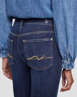 7 For All Mankind Broken Twill High Waist Slim Kick In Calix -Mod Cloth Store 7U500067 CL6 5