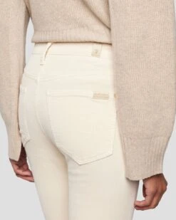 7 For All Mankind Tailorless Corduroy UHR Skinny Boot In Tapioca -Mod Cloth Store 7U648V64 TAP 5