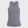 7 For All Mankind ALL KINDS Racerback Tank In Soft Slate -Mod Cloth Store 7U702067 BVT 1 46658363 a99e 4ce5 b9c8 4b2ed19998c5