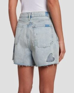7 For All Mankind Easy Ruby Short In Iris Patchwork -Mod Cloth Store 7U748555 IP2 5