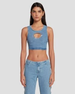 7 For All Mankind 7FAM X ADR Cropped Top In Vibe
