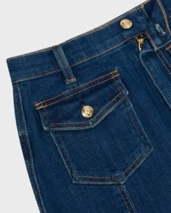 7 For All Mankind Broken Twill Flounce Skirt In Vanity -Mod Cloth Store 7U817067 BVT 03