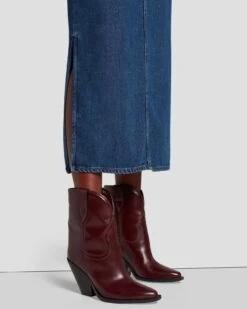 7 For All Mankind Denim Midi Skirt In Bluenote -Mod Cloth Store 7U835C86 BN3 6