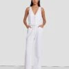 7 For All Mankind Denim Lustre Tailored Wide Leg Jumpsuit In Brilliant White 2 7 For All Mankind Denim Lustre Tailored Wide Leg Jumpsuit In Brilliant White -Mod Cloth Store 7U896786 BW0 1