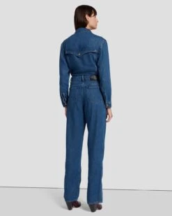 7 For All Mankind Western Denim Jumpsuit In Dolly 11 7 For All Mankind Western Denim Jumpsuit In Dolly -Mod Cloth Store 7U949C86 DOY 4