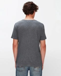 7 For All Mankind Featherweight Cotton Tee In Heather Grey -Mod Cloth Store 7b4e0ff6e9139b2f4e004294646fd305
