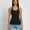 7 For All Mankind Basic Scoop Tank In Jet Set -Mod Cloth Store 7n308c43 jet 1 edit
