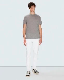 7 For All Mankind Luxe Performance Slimmy Tapered In White
