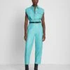7 For All Mankind Leather Sleeveless Balloon Jumpsuit In Atlantis -Mod Cloth Store 83d1ccb8b918e38943aba8b63c0c6883
