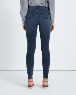 7 For All Mankind Slim Illusion High Waist Ankle Skinny In Alleyway -Mod Cloth Store 9840fefbf78b8ce2819e56bd73017394