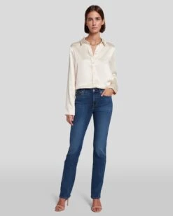 7 For All Mankind Slim Illusion Kimmie Straight In Luxe Love Story