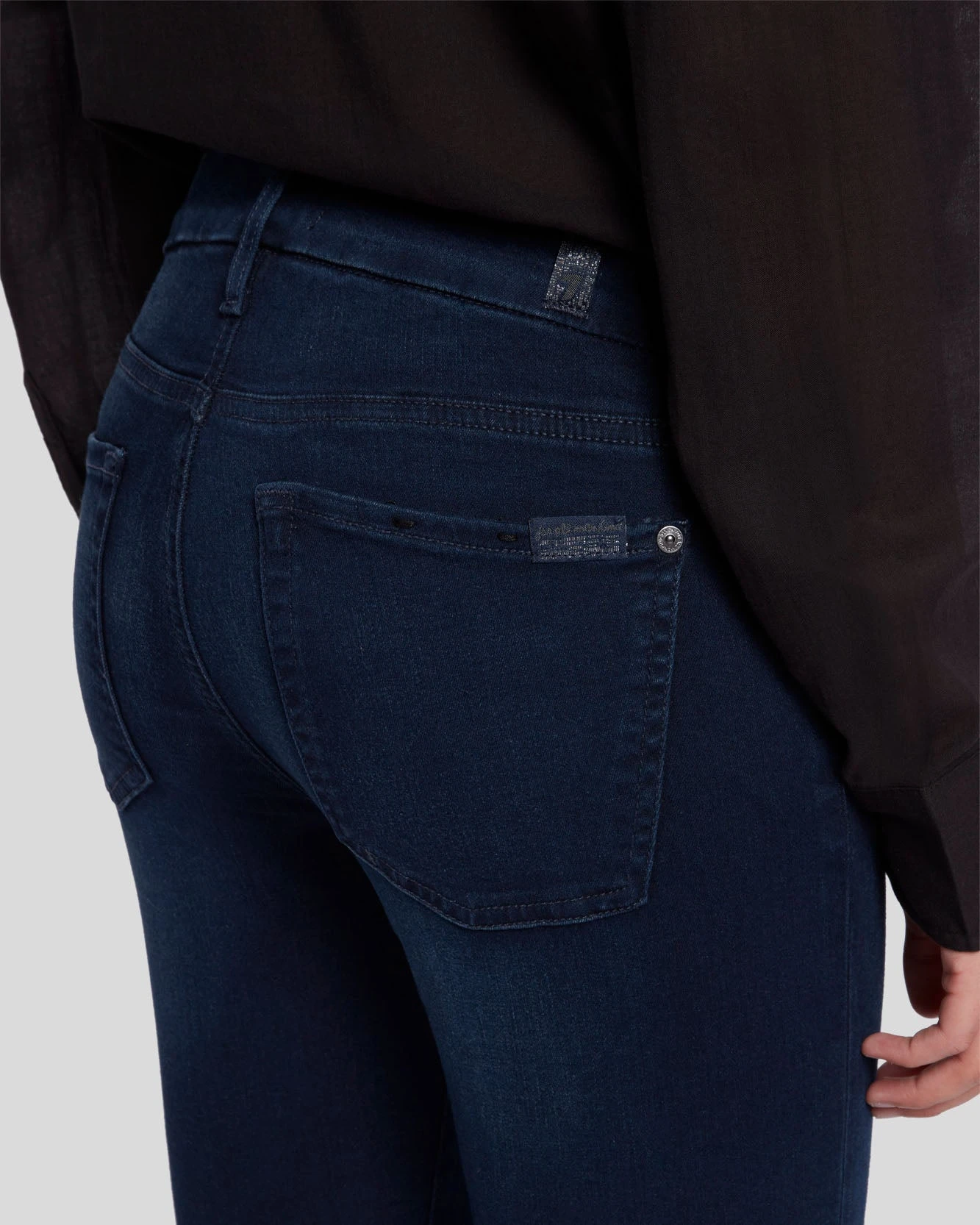 7 For All Mankind Slim Illusion Ankle Skinny In Twilight Blue 7 7 For All Mankind Slim Illusion Ankle Skinny In Twilight Blue - Image 5