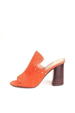 Amore Suede Mules -Mod Cloth Store Amoreorange2 webp
