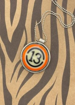 Billiard Ball #13 Pendant Necklace