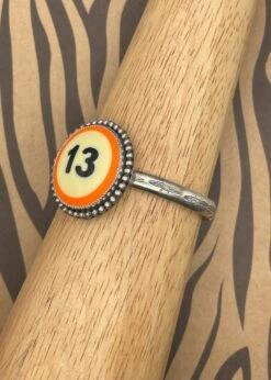 Billiard Ball #13 Cuff Bracelet -Mod Cloth Store BB1352CFF ORANGE 2