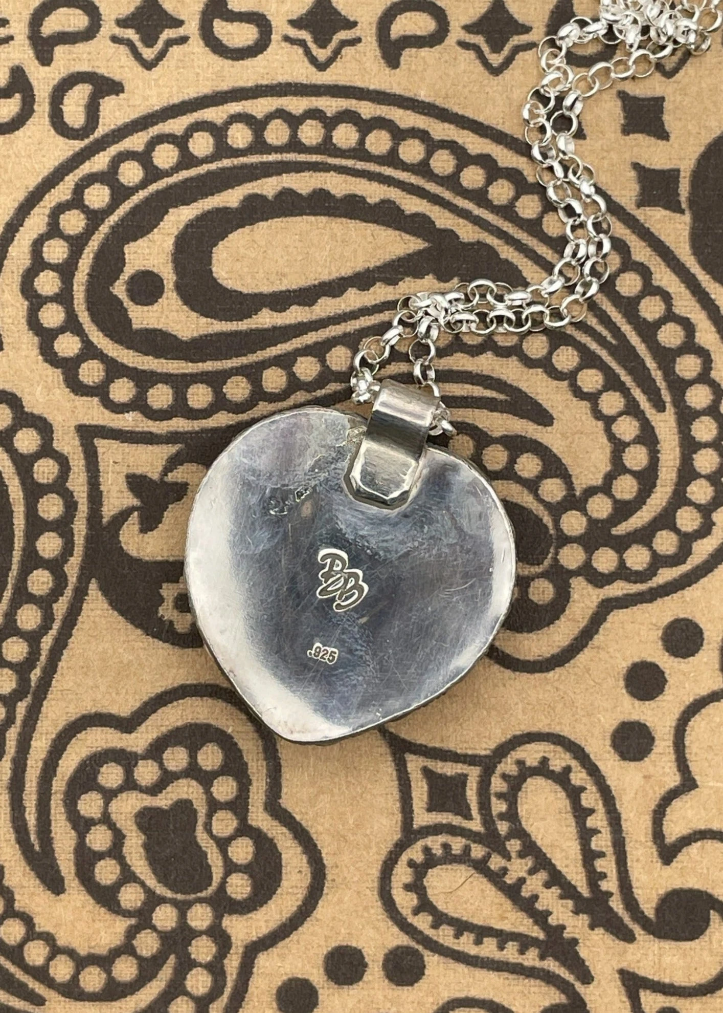 Billiard Ball #7 Heart Pendant Necklace 4 Billiard Ball #7 Heart Pendant Necklace - Image 2