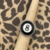 Billiard 8-Ball Sterling Silver Ring -Mod Cloth Store BB831RNG BLK 1