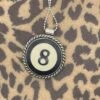 Billiard 8-Ball Black Pendant Necklace 2 Billiard 8-Ball Black Pendant Necklace -Mod Cloth Store BB837PND BLACK 1