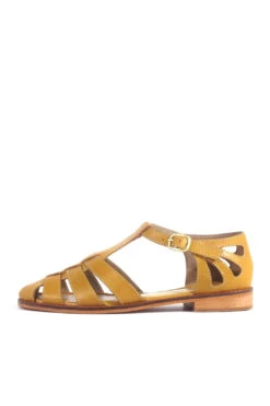 Carina Fisherman Flats -Mod Cloth Store CARINA PU CHELSEACREW MUSTARD 02