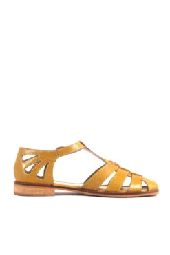 Carina Fisherman Flats -Mod Cloth Store CARINA PU CHELSEACREW MUSTARD 04