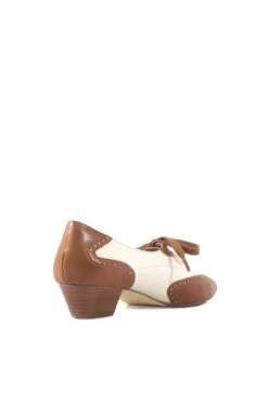 Demi Vintage Saddle Shoes -Mod Cloth Store DEMI PU CHELSEA CREW TANBONE 01 024e50a8 ad23 47c2 9c26 0c4689e2739a