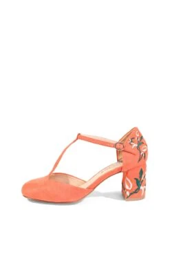 Frenchie T-Strap Embroidered Heels -Mod Cloth Store FRENCHIE MICRO CCBL BI 08