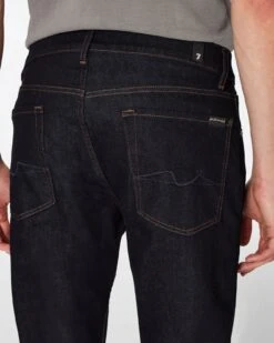 7 For All Mankind Luxe Performance Straight In Rinse Blue -Mod Cloth Store JSSCB800RB 0334 D1