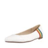 Pammy Rainbow Ballet Flats -Mod Cloth Store PAMMY WHITEPU 1 1