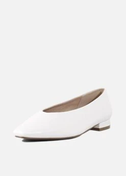 Slick Ballet Flats -Mod Cloth Store SLICK WHITE 1 d74cb90d cae3 495f bdb2 5846154d84aa