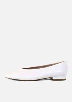 Slick Ballet Flats -Mod Cloth Store SLICK WHITE 2 c238fe79 191c 4da4 b883 2414a444993b