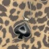 Ace Of Spades Black Onyx Pendant -Mod Cloth Store SPDBLK53PND BLACK 1