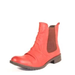 Trail Slouched Booties -Mod Cloth Store TRAIL NUB CCBL RED 02